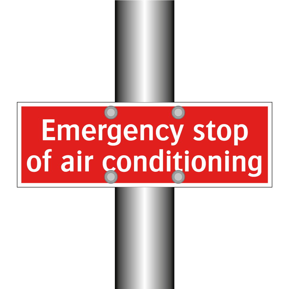 Emergency stop of air conditioning