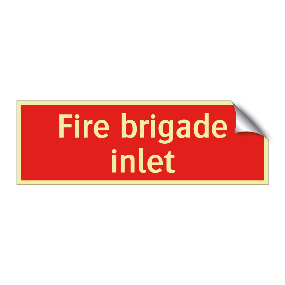 Fire brigade inlet