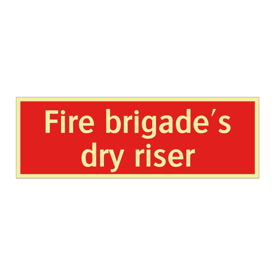 Fire brigade's dry riser