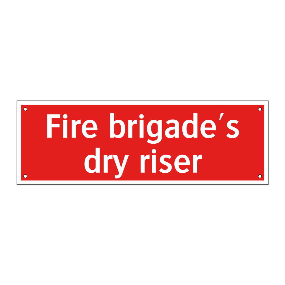 Fire brigade's dry riser