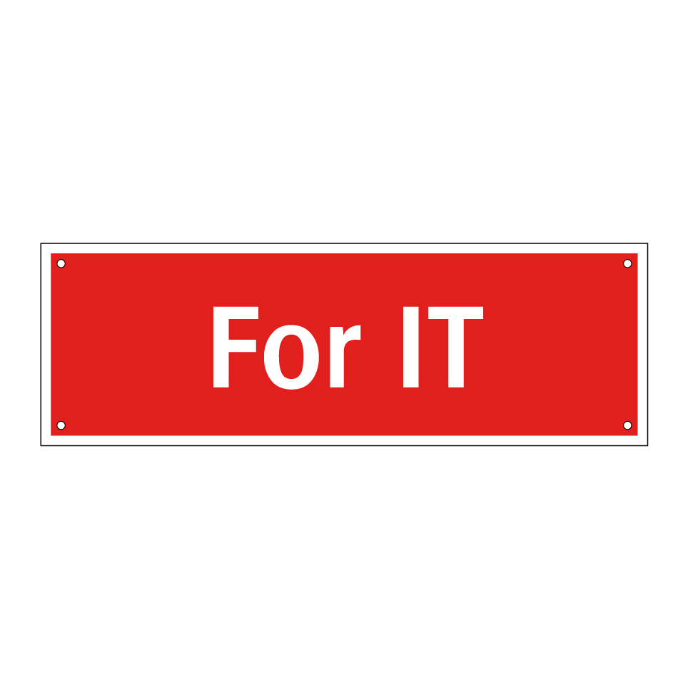 For IT