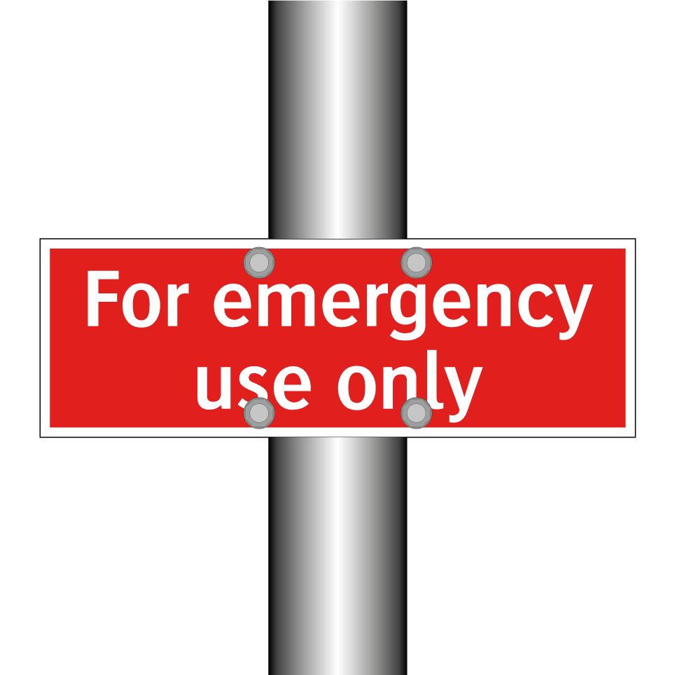 For emergency use only
