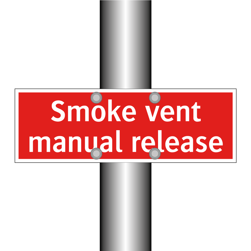 Smoke vent manual release