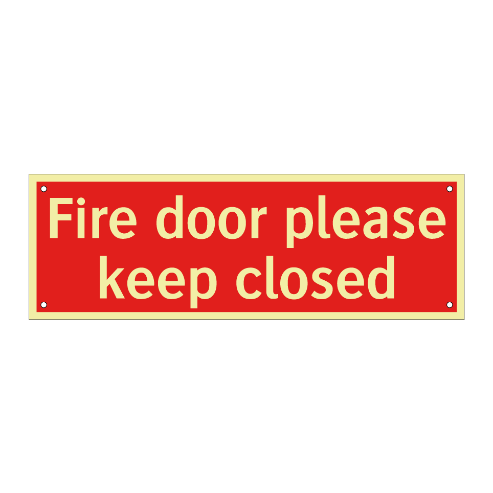 Fire door please keep closed