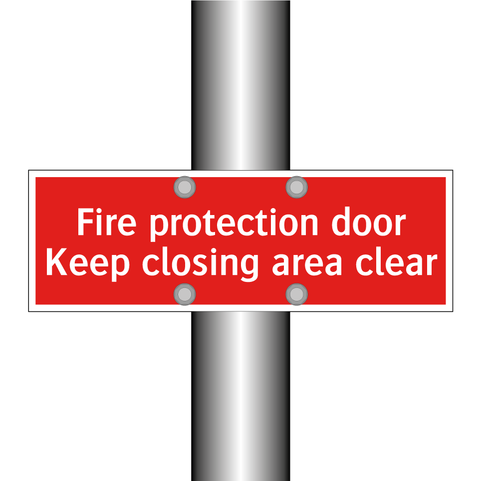 Fire protection door Keep closing area clear