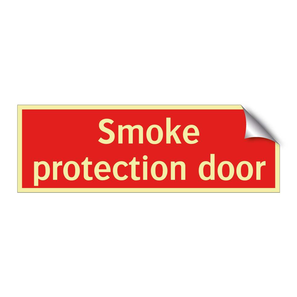 Smoke protection door