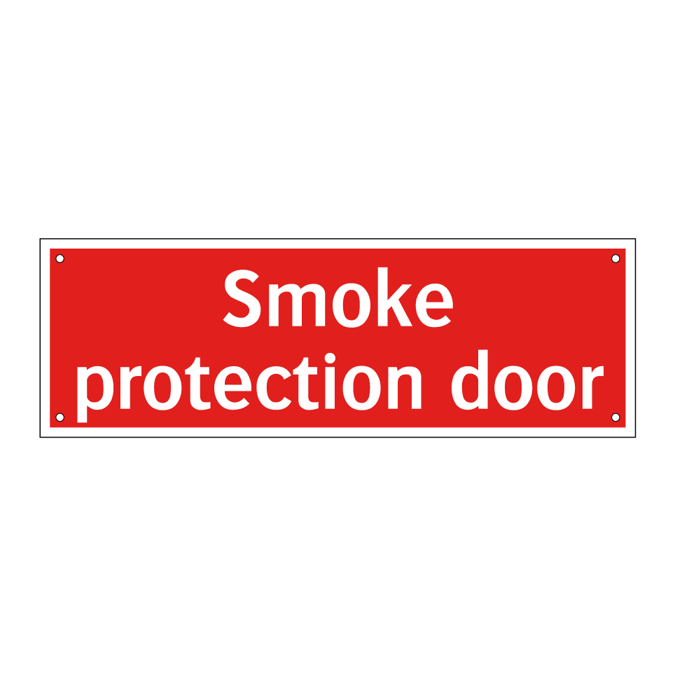 Smoke protection door