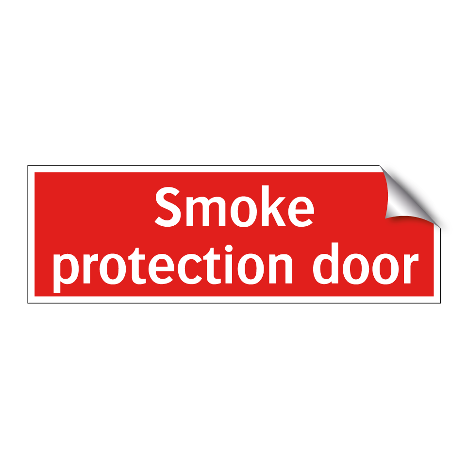 Smoke protection door