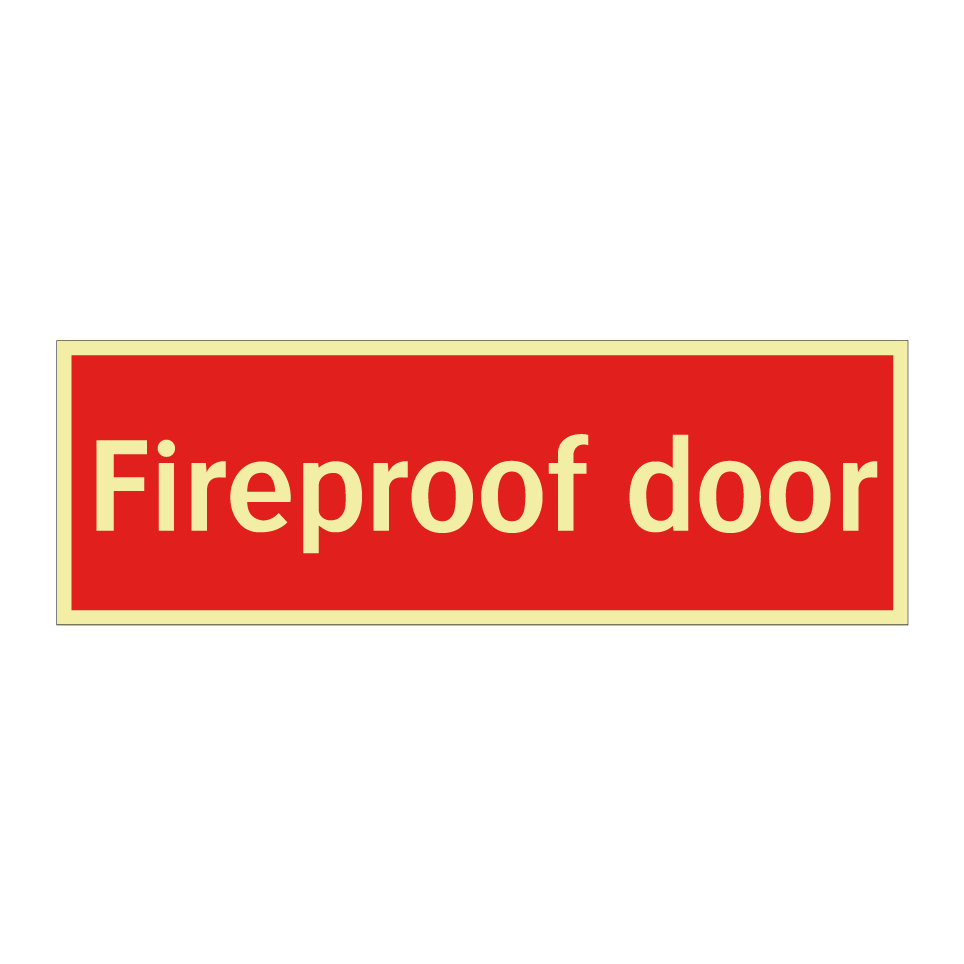 Fireproof door