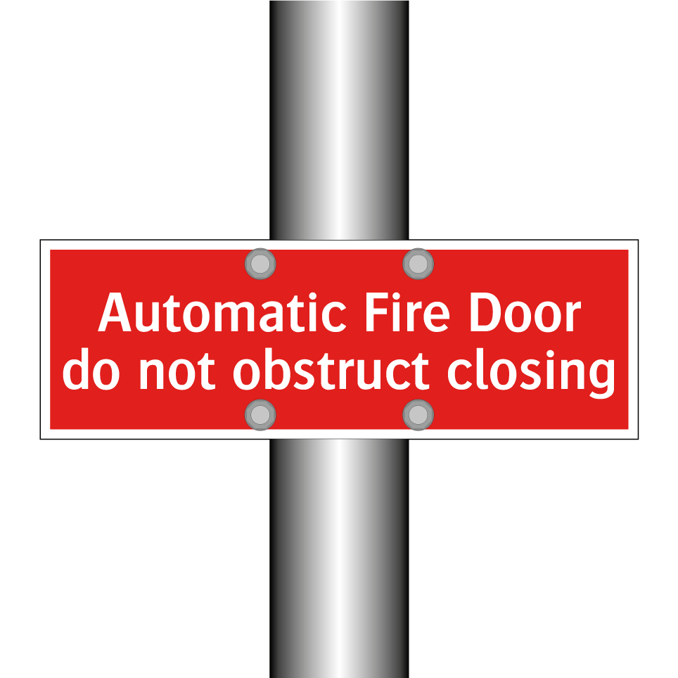 Automatic Fire Door do not obstruct closing