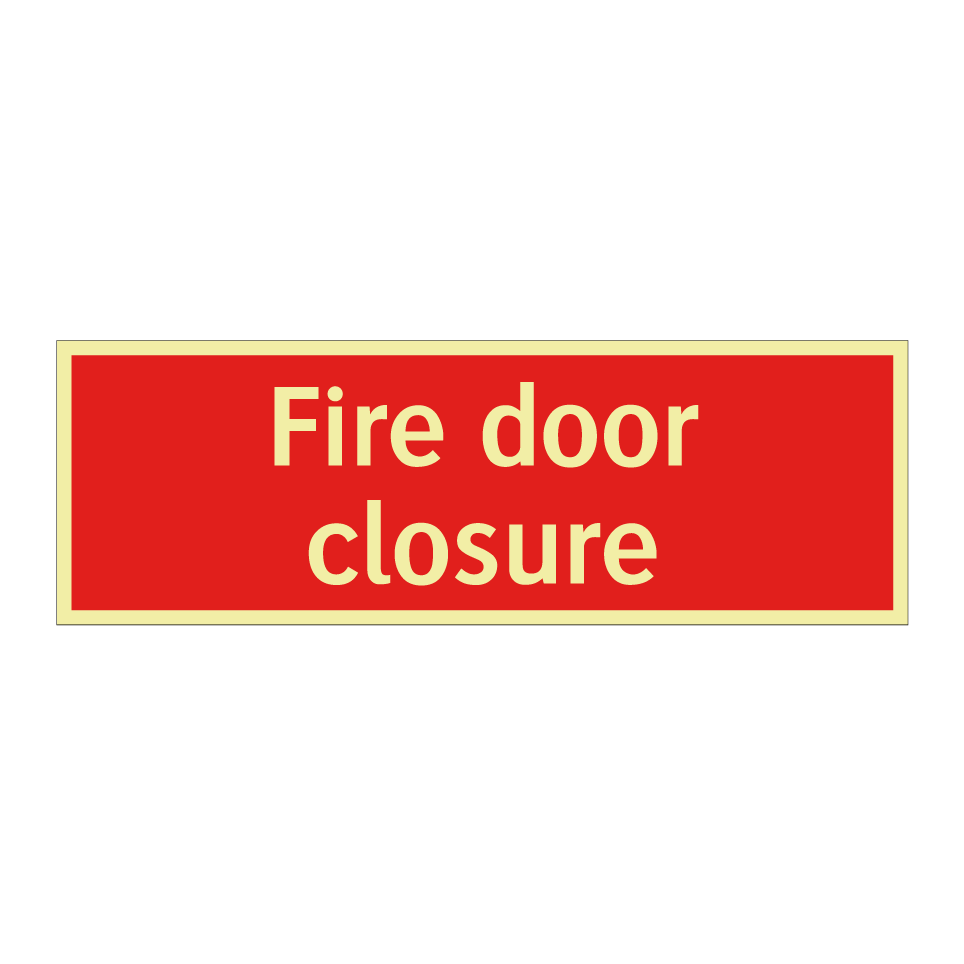 Fire door closure