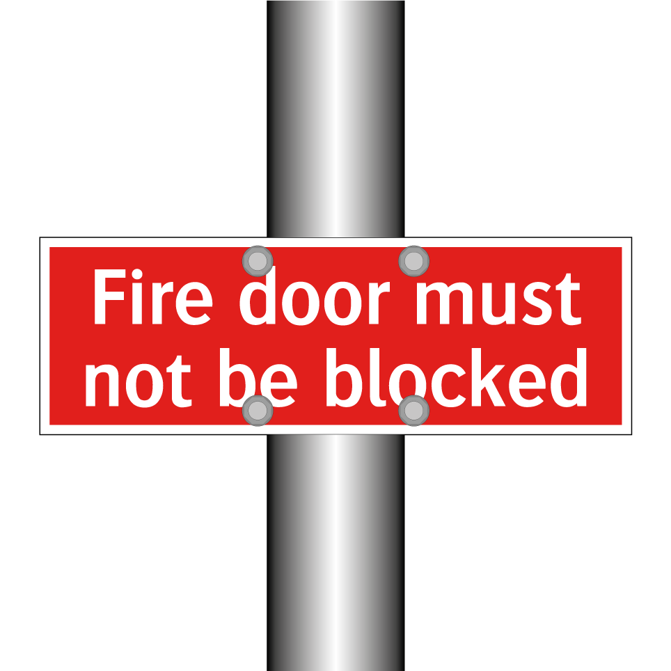Fire door must not be blocked