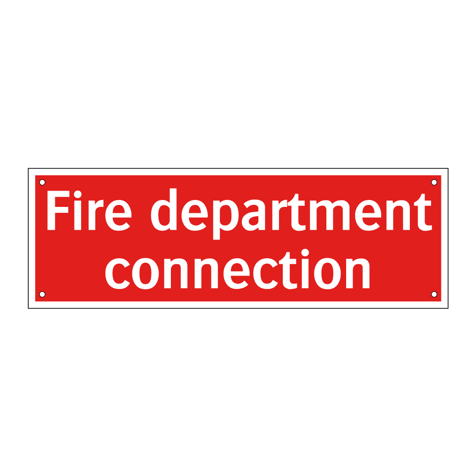 Fire department connection