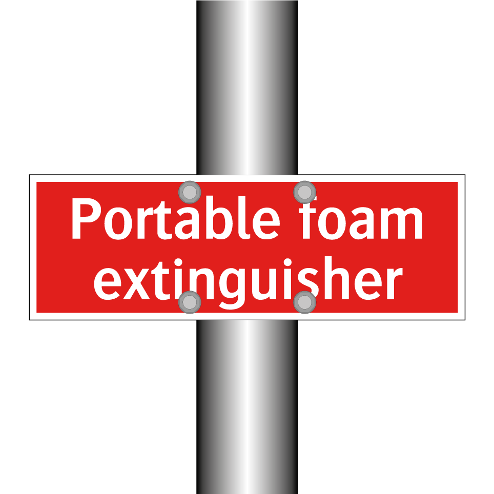 Portable foam extinguisher