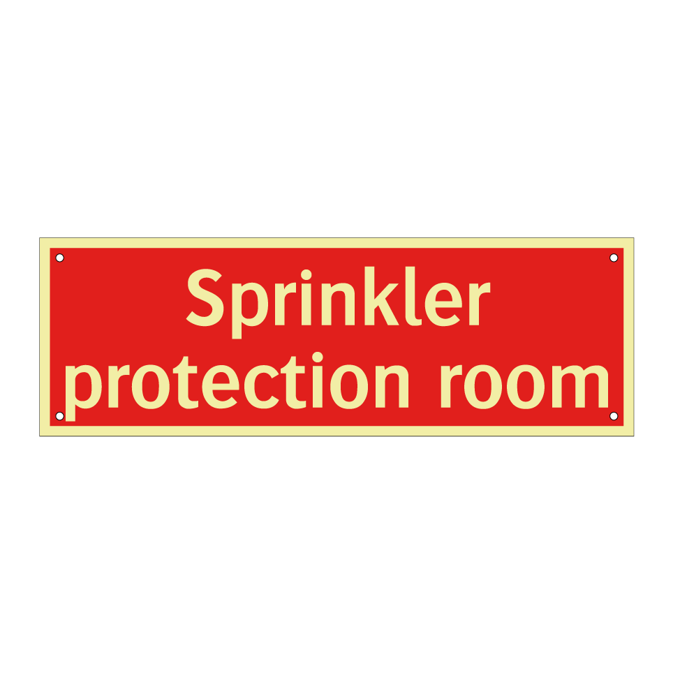 Sprinkler protection room