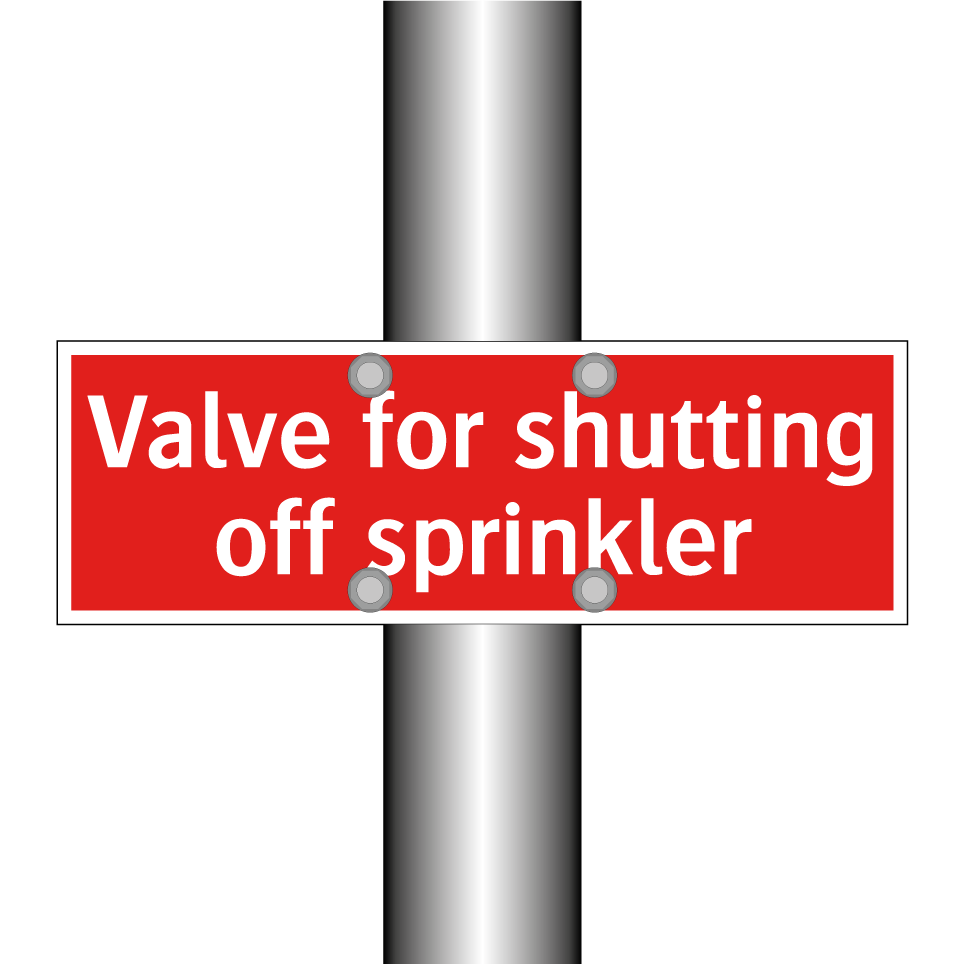 Valve for shutting off sprinkler