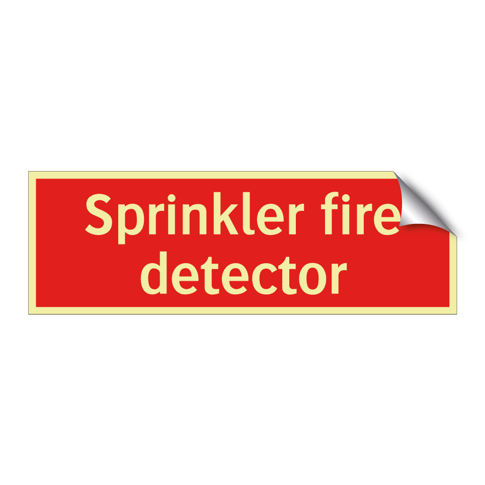 Sprinkler fire detector