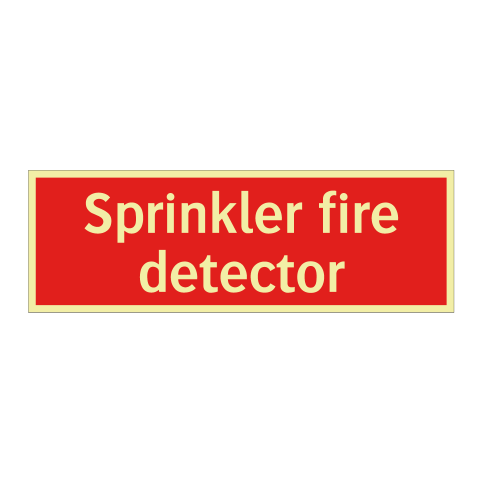 Sprinkler fire detector