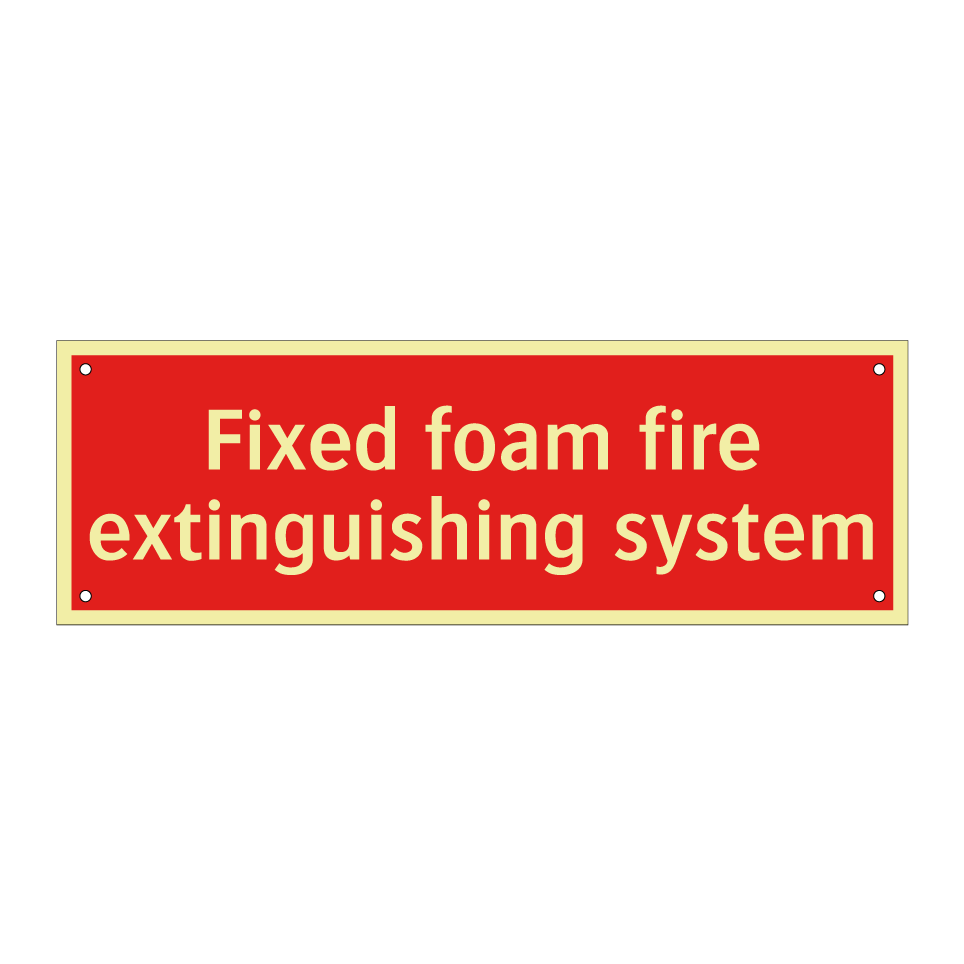 Fixed foam fire extinguishing system