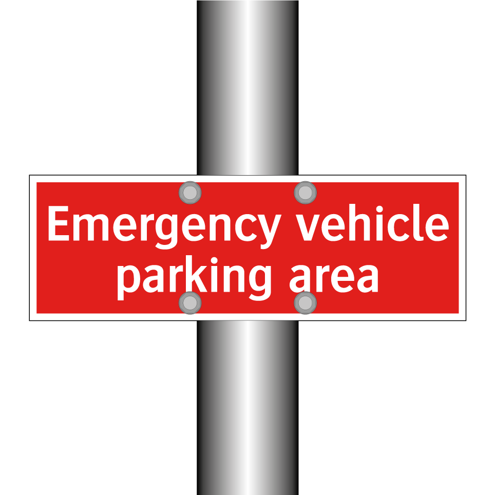 Emergency vehicle parking area