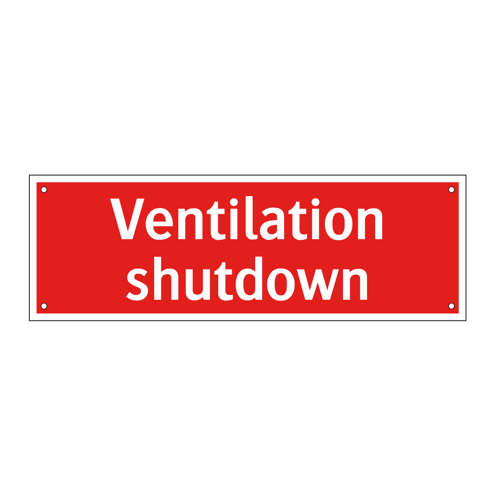 Ventilation shutdown