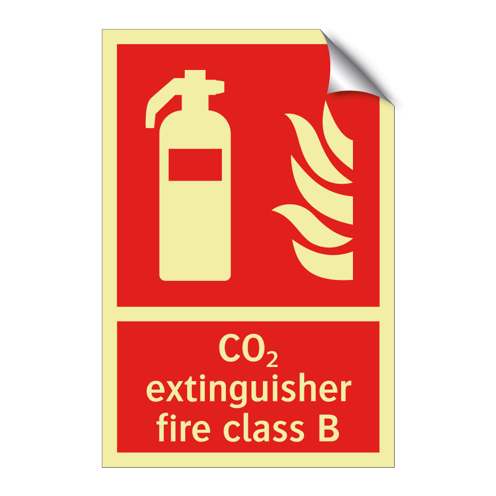 CO₂ extinguisher fire class B