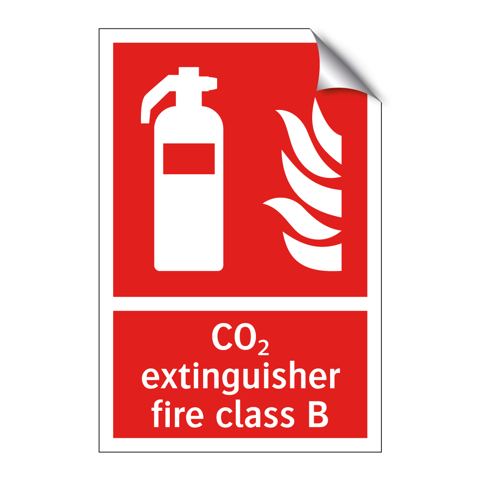 CO₂ extinguisher fire class B