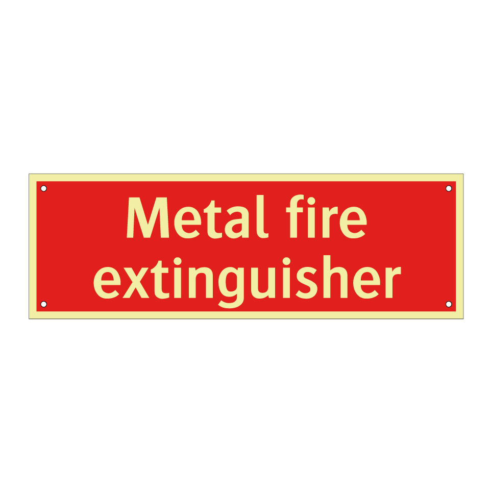 Metal fire extinguisher