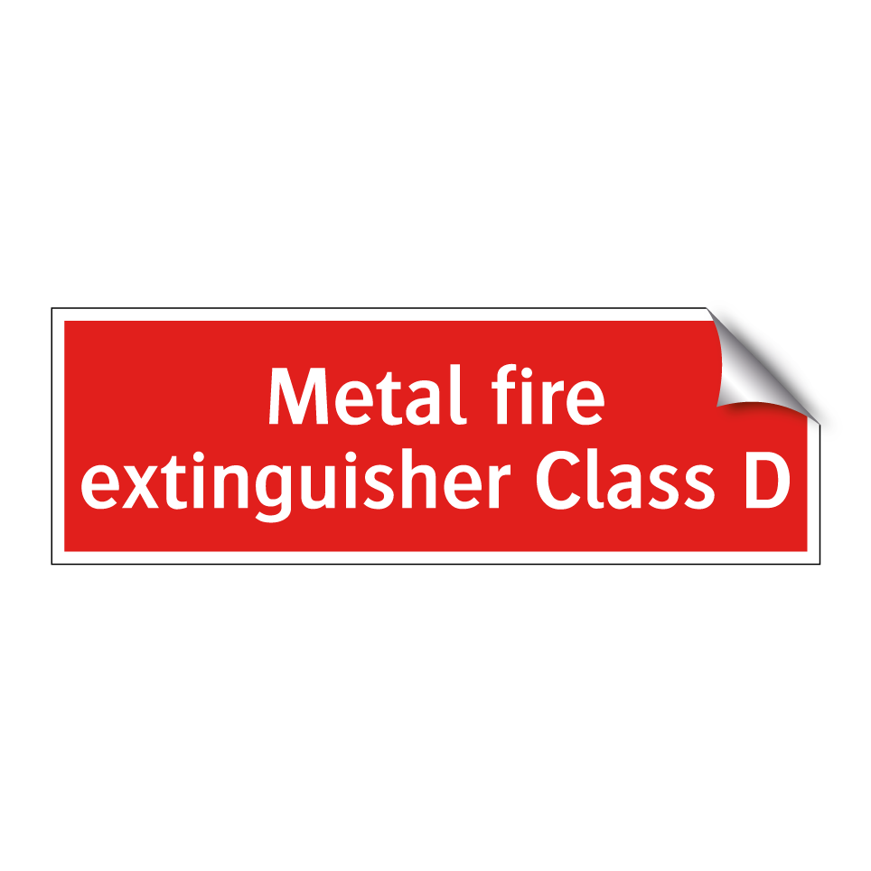 Metal fire extinguisher Class D