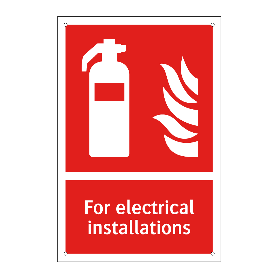 For electrical installations