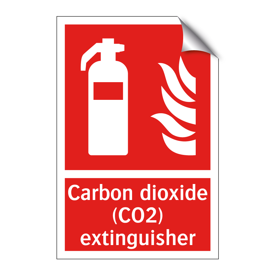 Carbon dioxide (CO2) extinguisher