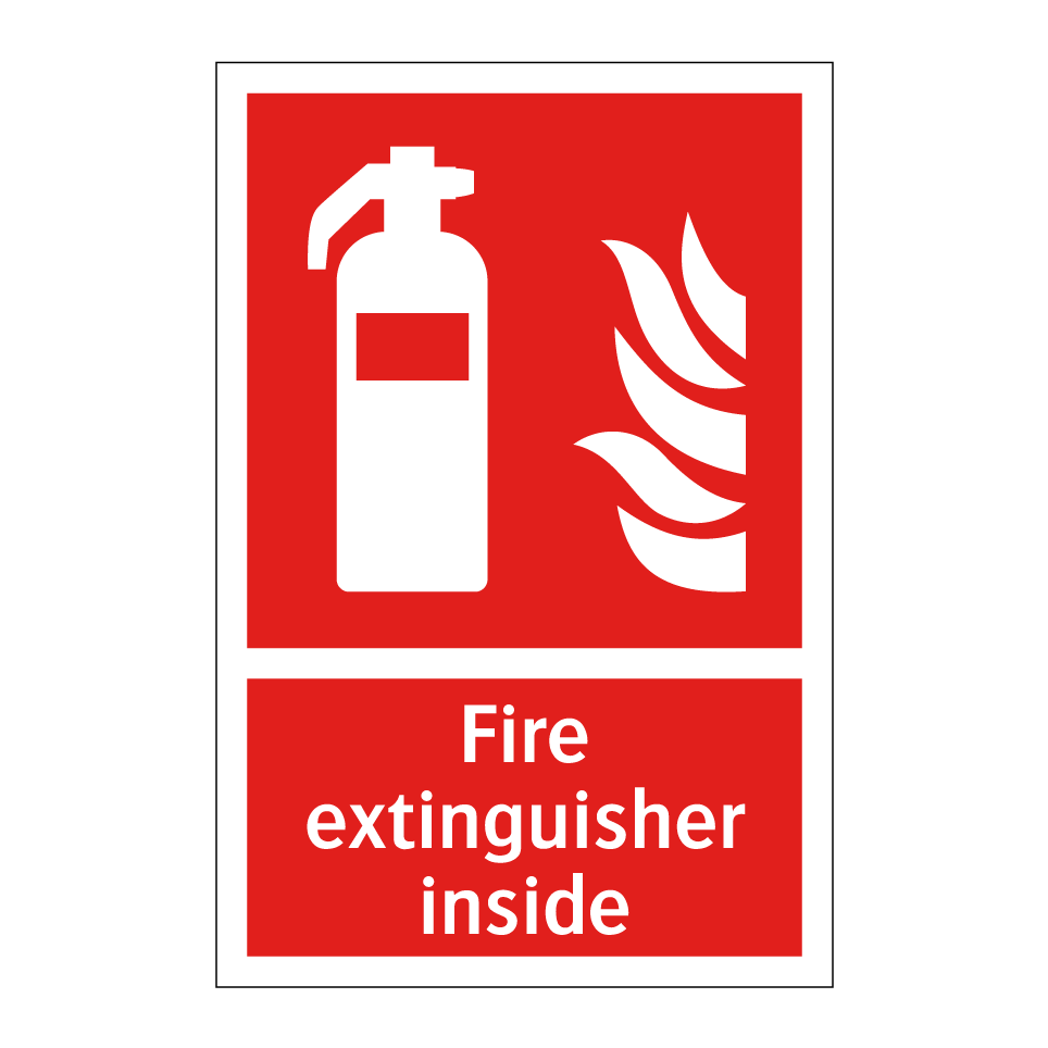 Fire extinguisher inside