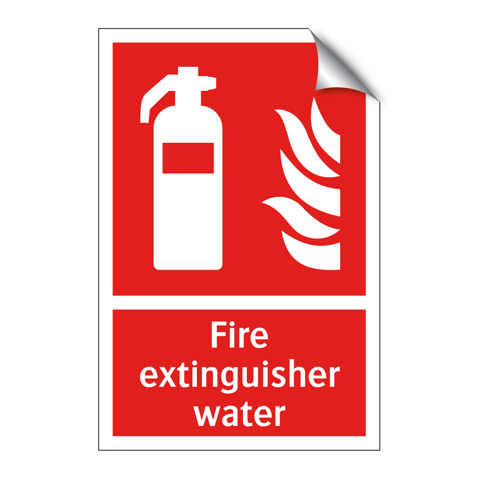 Fire extinguisher water