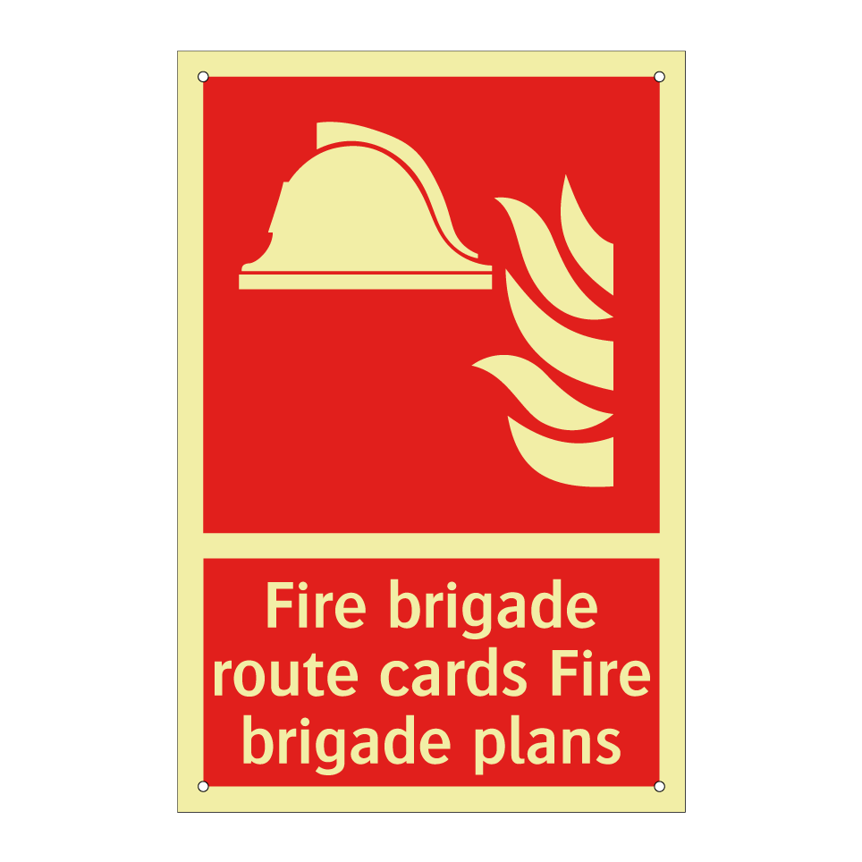 Fire brigade route cards Fire brigade plans