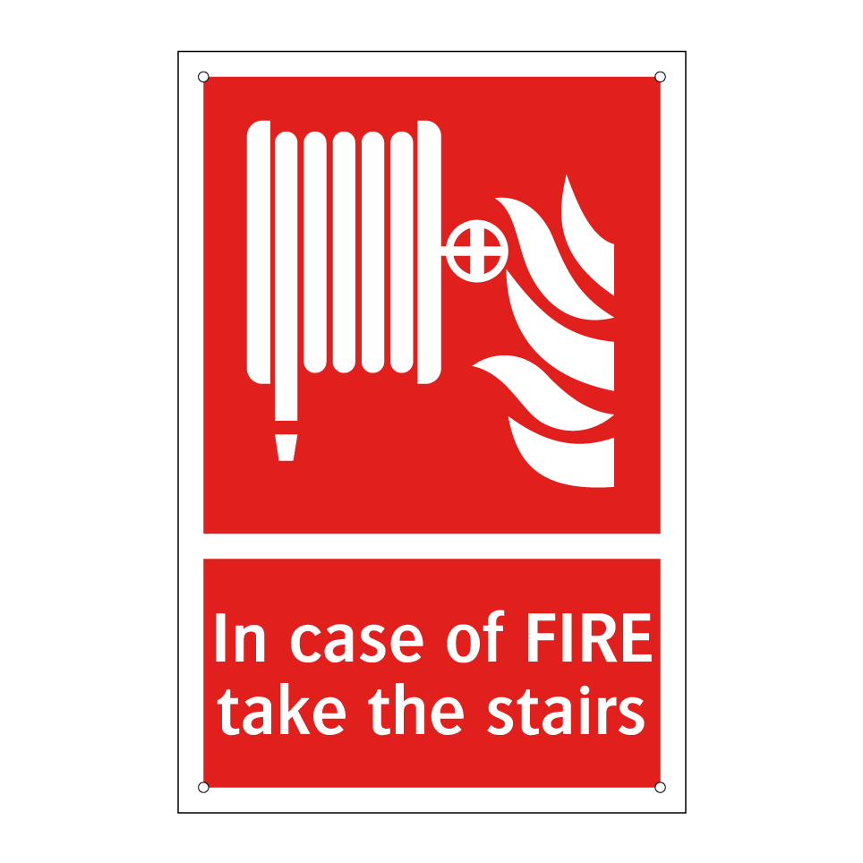 In case of FIRE take the stairs