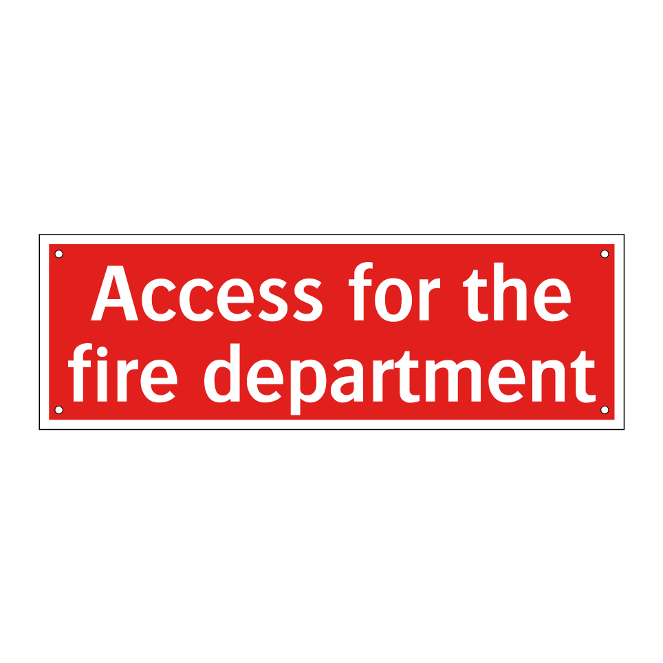 Access for the fire department