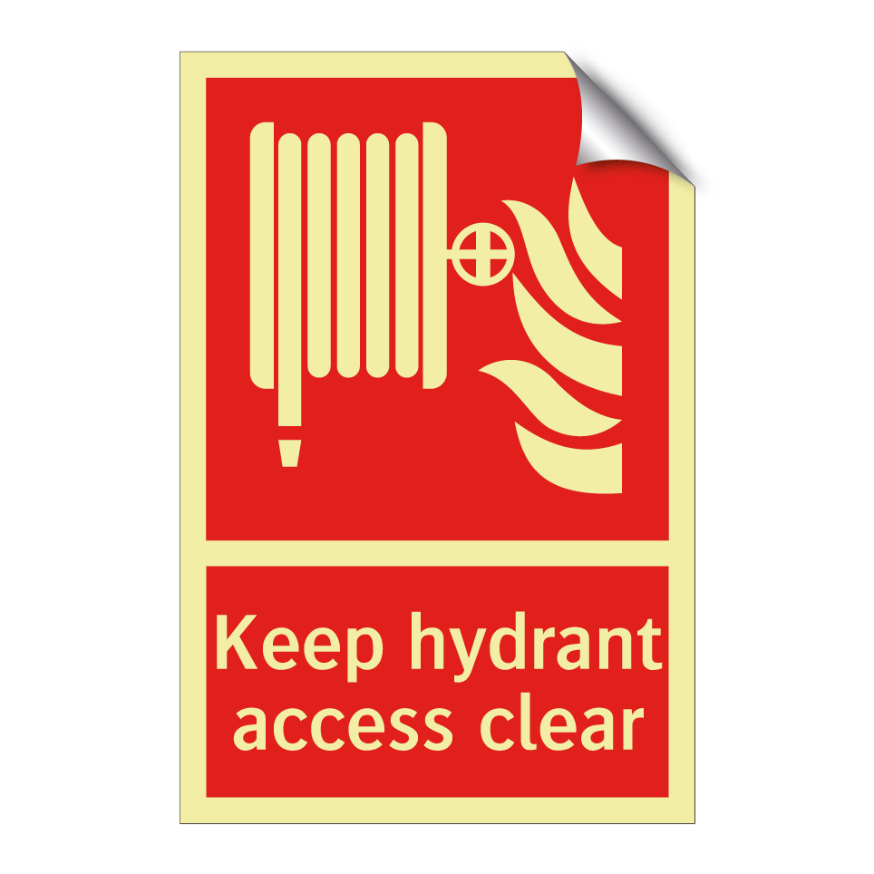 Keep hydrant access clear