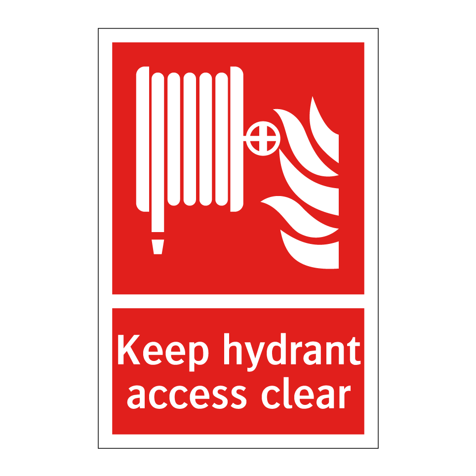 Keep hydrant access clear