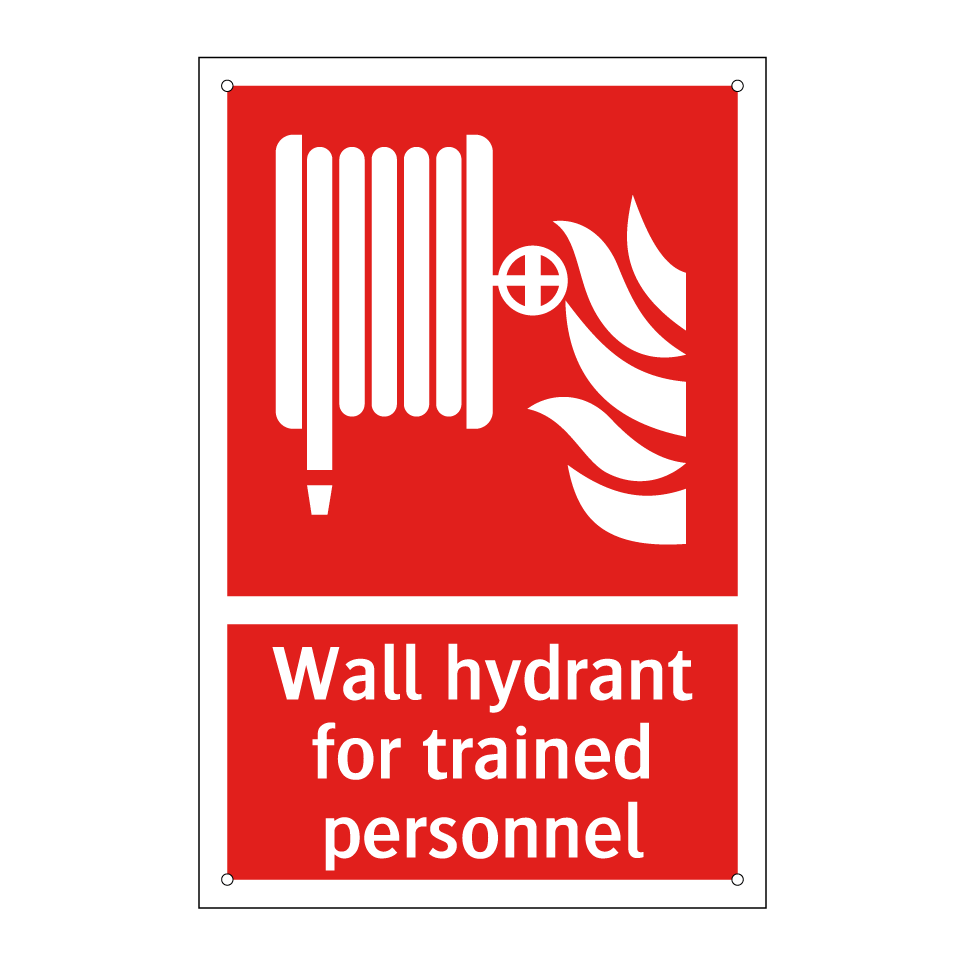 Wall hydrant for trained personnel