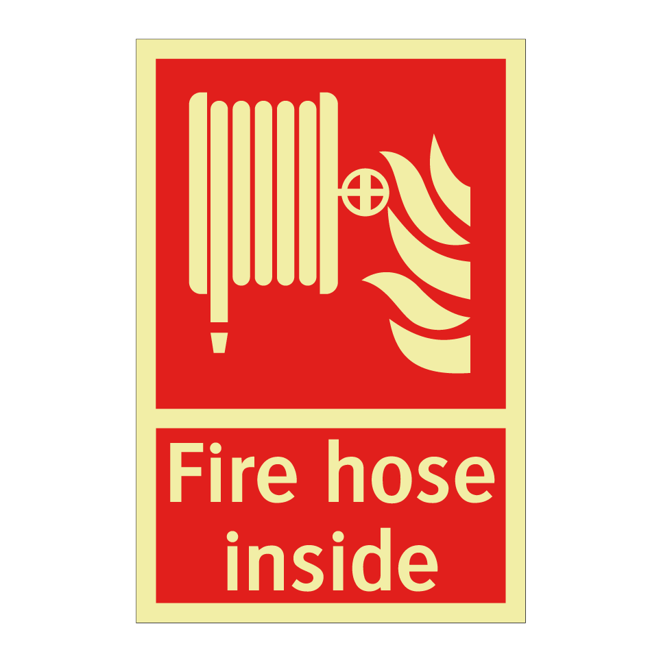 Fire hose inside