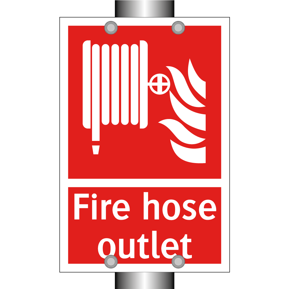 Fire hose outlet
