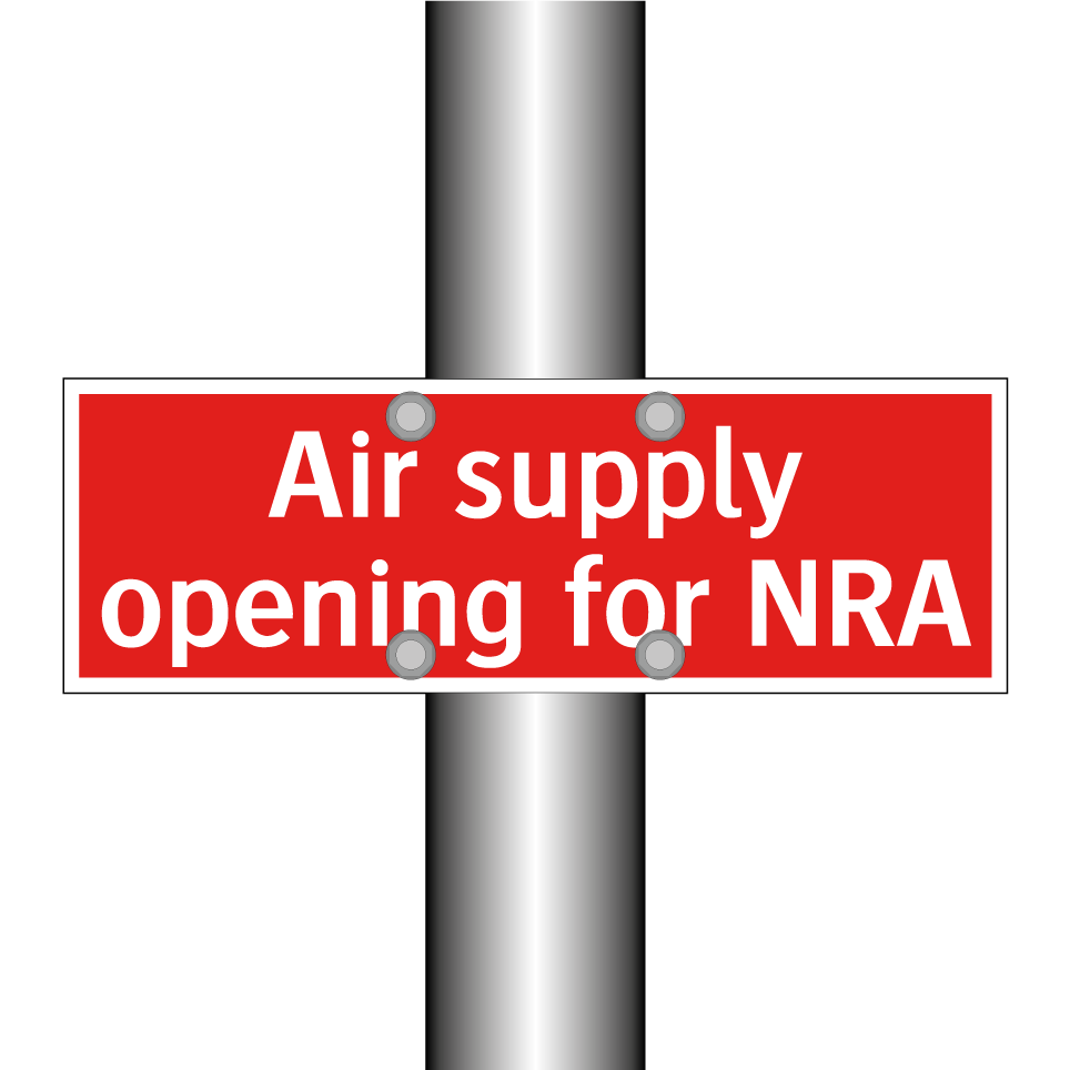 Air supply opening for NRA