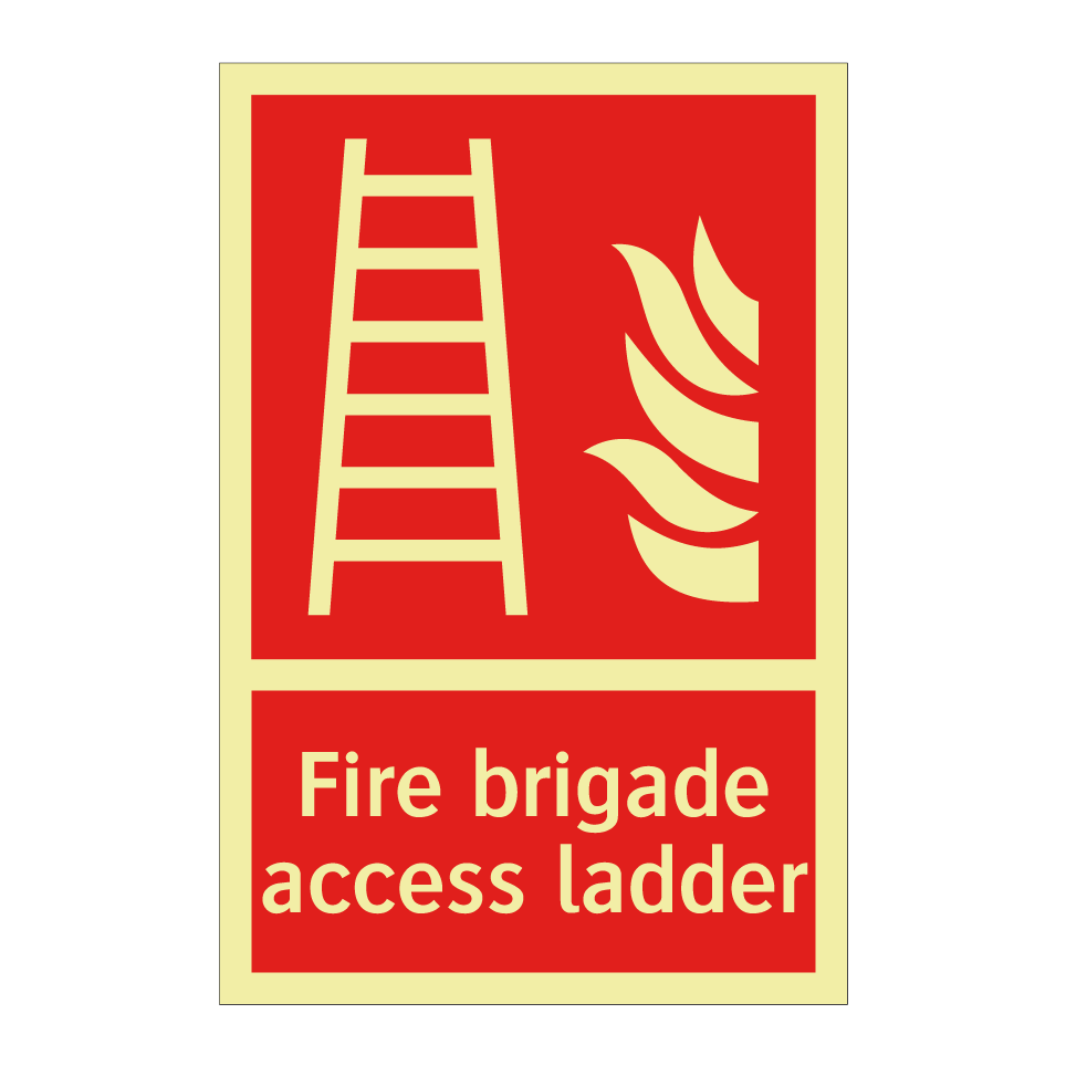 Fire brigade access ladder
