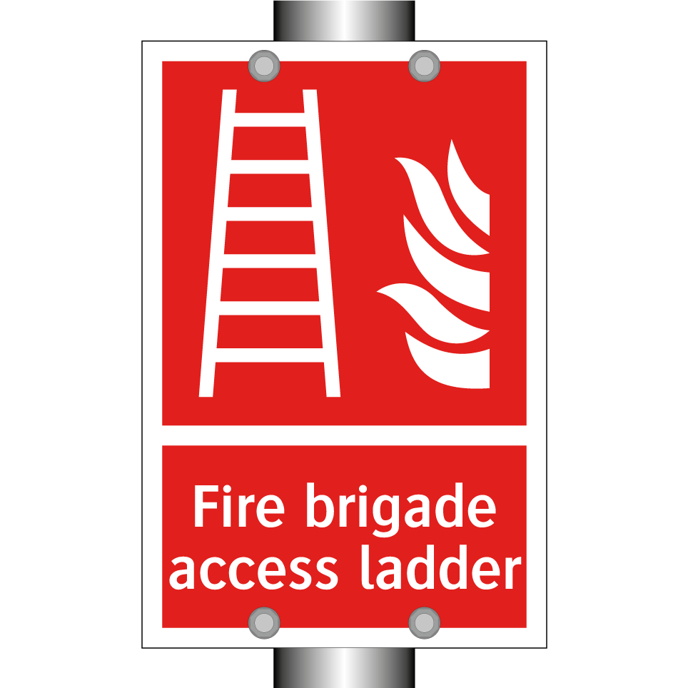 Fire brigade access ladder