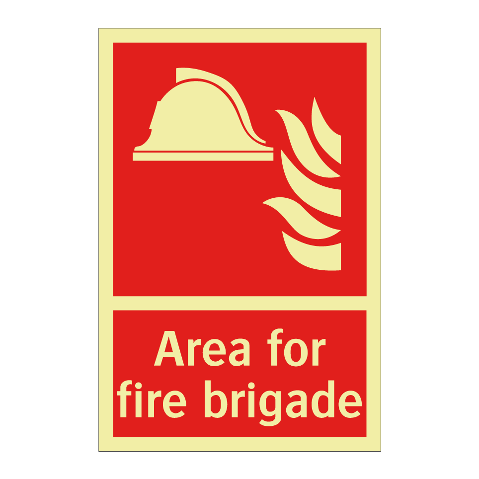 Area for fire brigade