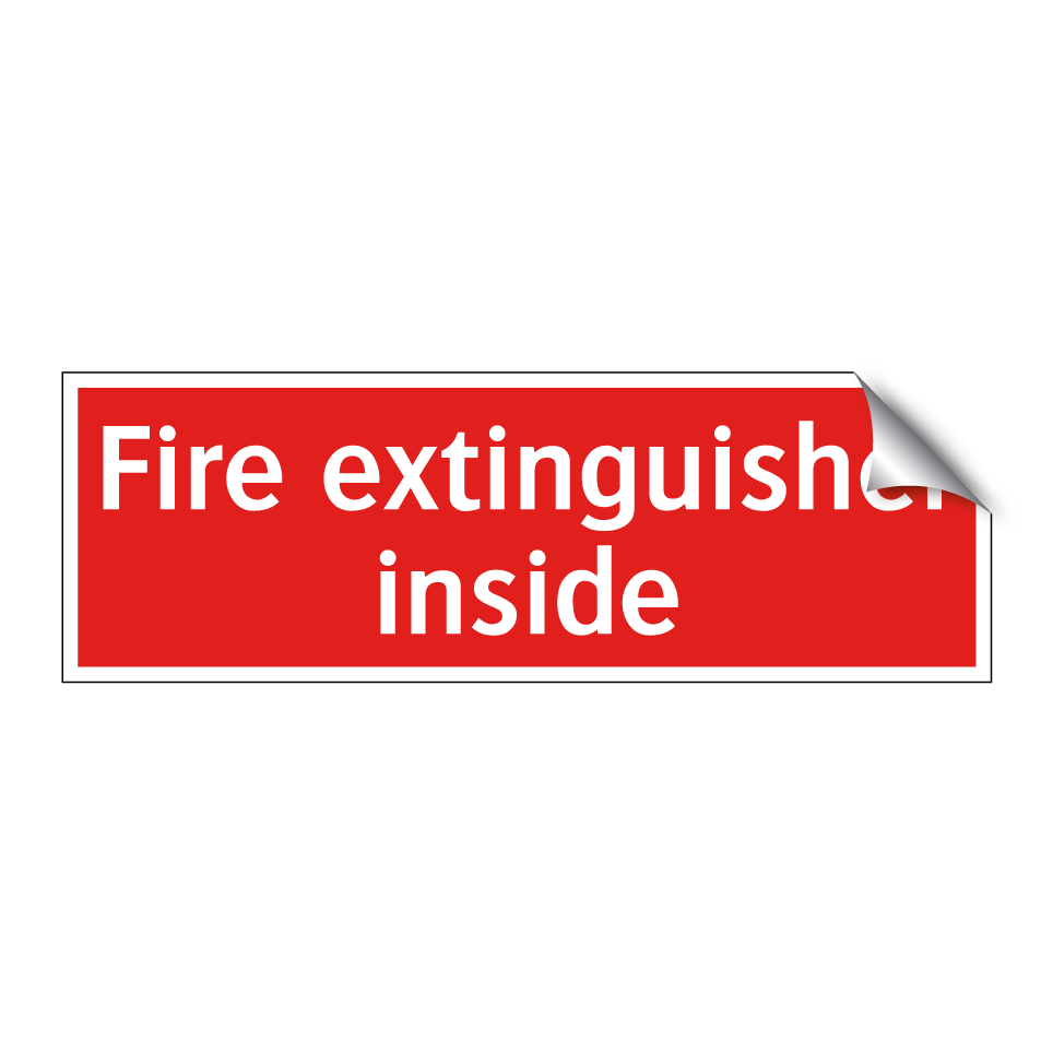 Fire extinguisher inside