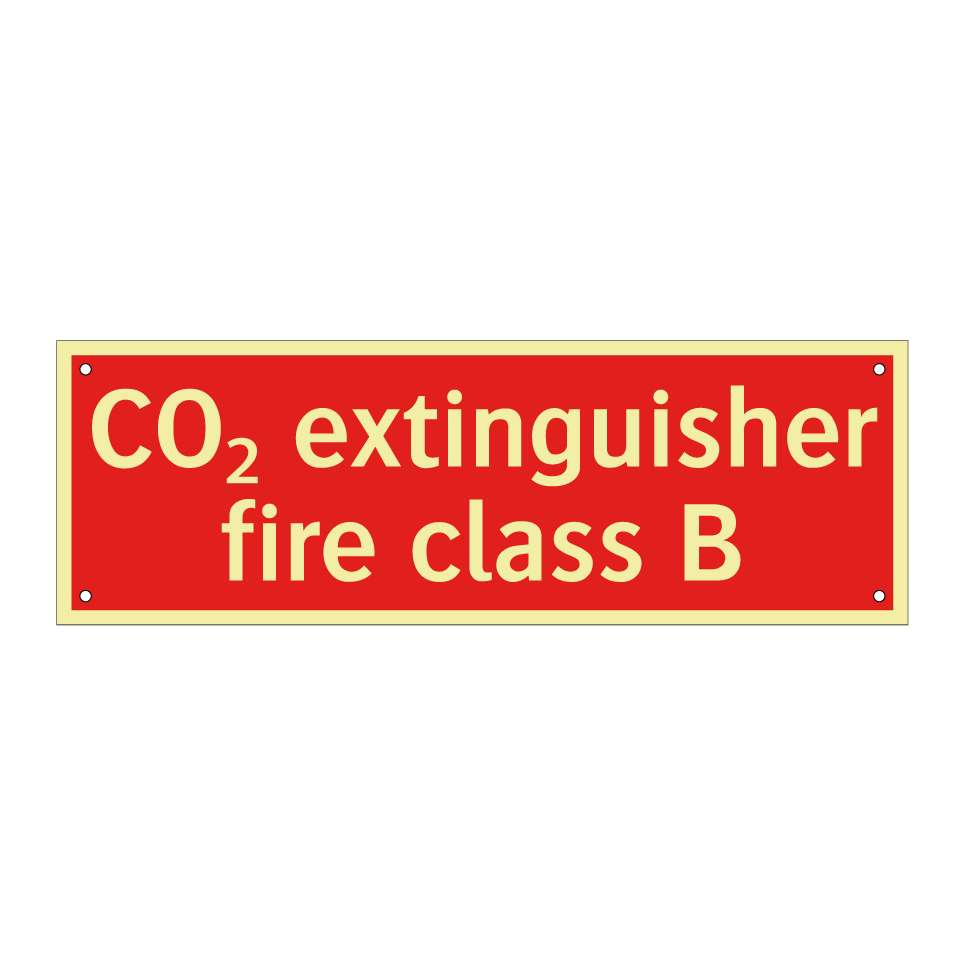 CO₂ extinguisher fire class B