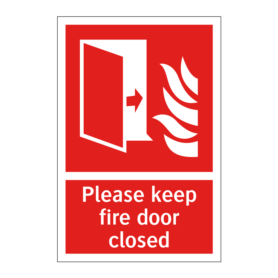 Please keep fire door closed