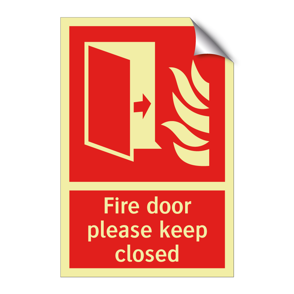 Fire door please keep closed