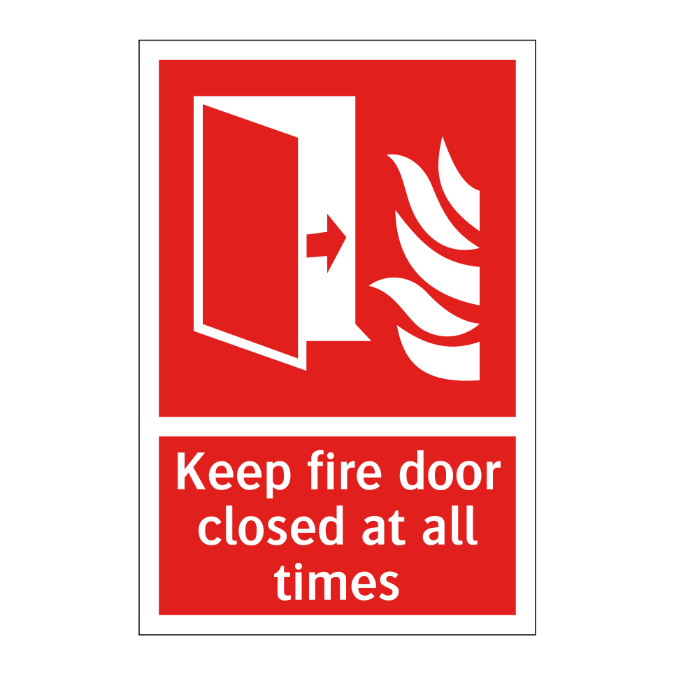 Keep fire door closed at all times